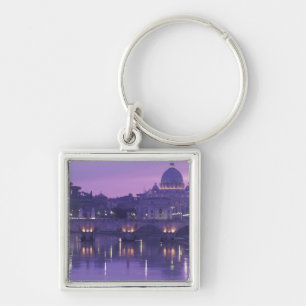 Europa, Italië, Rome. Sint-Pieter en Ponte Sant Sleutelhanger
