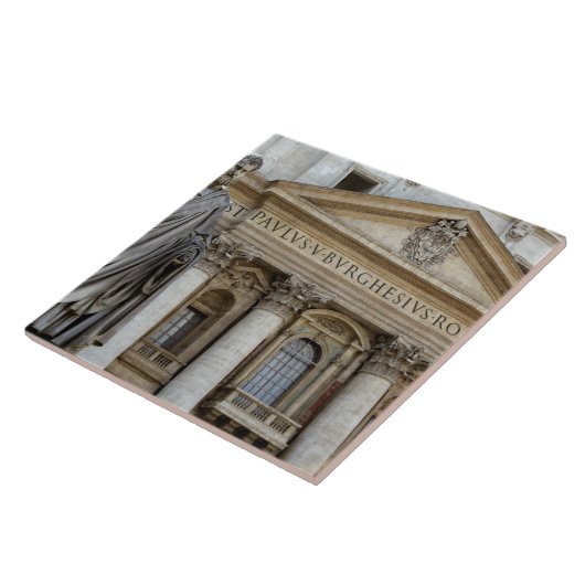 Europa, Italië, Rome. St. Peter's Basilica (ook be Tegeltje (Zijkant)