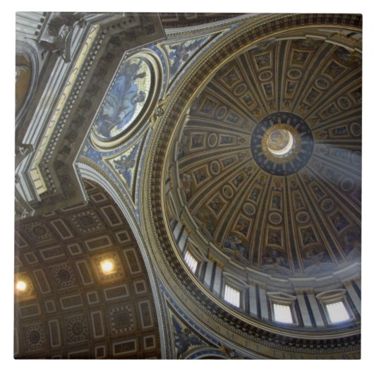 Europa, Italië, Rome. St. Peter's Basilica (ook be Tegeltje (Voorkant)