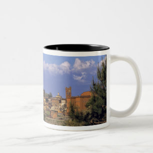 Europa, Italië, San Miniato. Onder een wijde, Tweekleurige Koffiemok