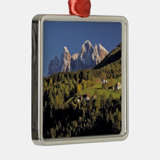 Europa, Italië, San Pietro. De groep Odle Metalen Ornament (Rechts)