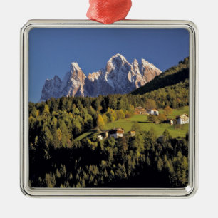 Europa, Italië, San Pietro. De Odle-groep lijkt Metalen Ornament