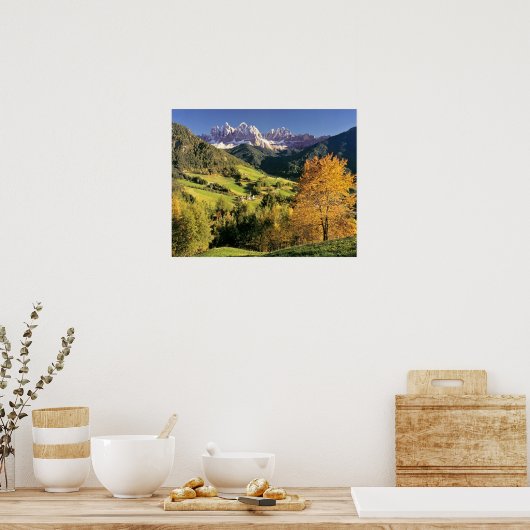 Europa, Italië, Santa Magdalena. Het kleine Poster (Keuken)