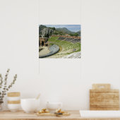 Europa, Italië, Sicilië, Taormina. 3e eeuw Poster (Keuken)