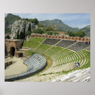 Europa, Italië, Sicilië, Taormina. 3e eeuw Poster