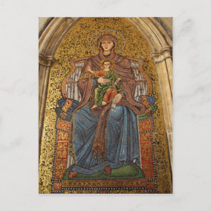 Europa, Italië, Sicilië, Taormina. Madonna & kind Briefkaart