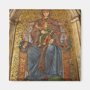 Europa, Italië, Sicilië, Taormina. Madonna & kind Magneet