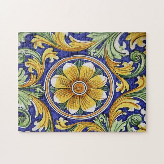 Europa, Italië, Sicilië, Taormina. Traditioneel 4 Legpuzzel (Horizontaal)