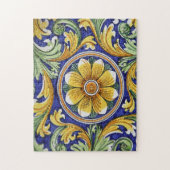 Europa, Italië, Sicilië, Taormina. Traditioneel 4 Legpuzzel (Verticaal)