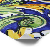 Europa, Italië, Sicilië, Taormina. Traditioneel 4 Poster (Hoek)