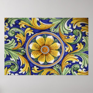 Europa, Italië, Sicilië, Taormina. Traditioneel 4 Poster