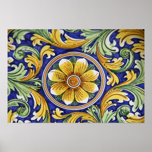 Europa, Italië, Sicilië, Taormina. Traditioneel 4 Poster (Voorkant)