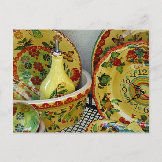 Europa, Italië, Sicilië, Taormina. Traditioneel 8 Briefkaart (Voorkant)