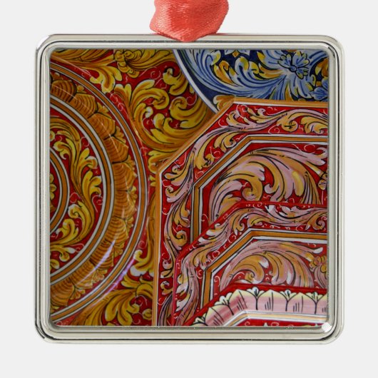 Europa, Italië, Sicilië, Taormina. Traditionele 2 Metalen Ornament (Voorkant)