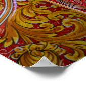 Europa, Italië, Sicilië, Taormina. Traditionele 2 Poster (Hoek)