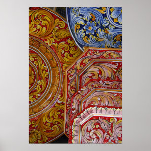 Europa, Italië, Sicilië, Taormina. Traditionele 2 Poster