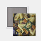 Europa, Italië, Sicilië, Taormina. Traditionele 9 Magneet (Voorkant / Achterkant)