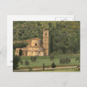 Europa, Italië, Toscane. Abbazia di Sant'Antimo Briefkaart (Voorkant / Achterkant)