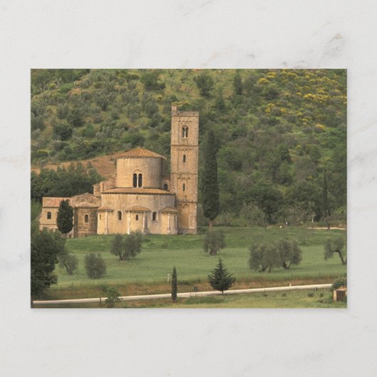 Europa, Italië, Toscane. Abbazia di Sant'Antimo Briefkaart (Voorkant)
