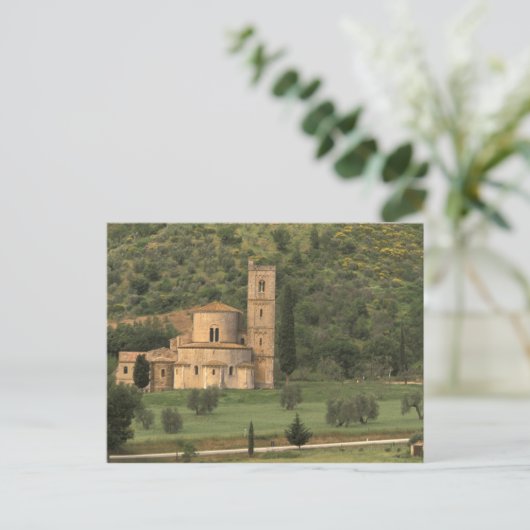Europa, Italië, Toscane. Abbazia di Sant'Antimo Briefkaart (Staand voorkant)