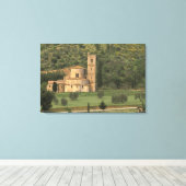 Europa, Italië, Toscane. Abbazia di Sant'Antimo Canvas Afdruk (Insitu (Houten vloer))
