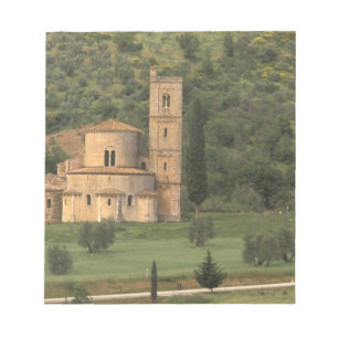 Europa, Italië, Toscane. Abbazia di Sant'Antimo, Notitieblok