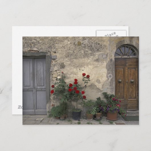 Europa, Italië, Toscane, Chianti, Toscaanse deurop Briefkaart (Voorkant / Achterkant)