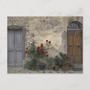 Europa, Italië, Toscane, Chianti, Toscaanse deurop Briefkaart