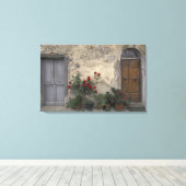 Europa, Italië, Toscane, Chianti, Toscaanse deurop Canvas Afdruk (Insitu (Houten vloer))