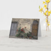 Europa, Italië, Toscane, Chianti, Toscaanse deurop Kaart (Gele Bloem)