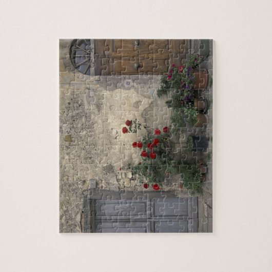 Europa, Italië, Toscane, Chianti, Toscaanse deurop Legpuzzel (Verticaal)