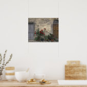 Europa, Italië, Toscane, Chianti, Toscaanse deurop Poster (Keuken)