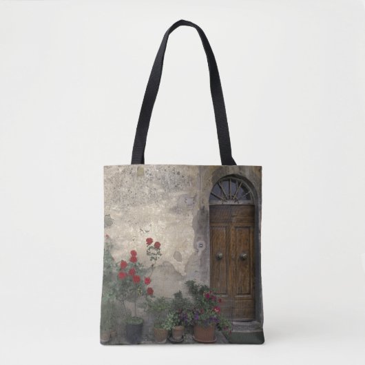 Europa, Italië, Toscane, Chianti, Toscaanse deurop Tote Bag (Voorkant)