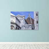 Europa, Italië, Toscane, Florence. Piazza del 2 Canvas Afdruk (Insitu (Houten vloer))