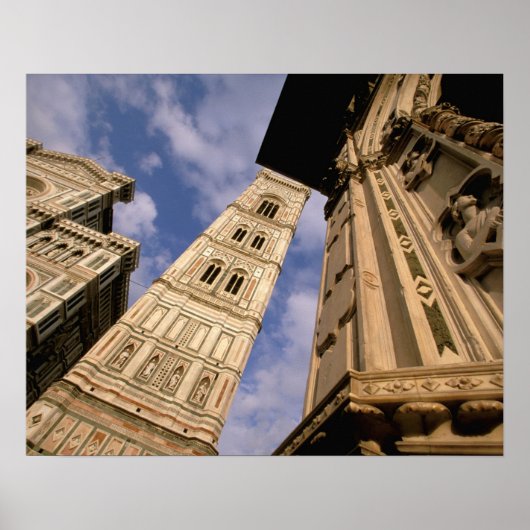 Europa, Italië, Toscane, Florence. Piazza del 3 Poster (Voorkant)