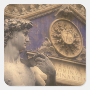 Europa, Italië, Toscane, Florence, Piazza della Vierkante Sticker