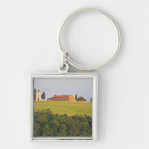 Europa; Italië; Toscane, Kapel op de heuvel Sleutelhanger