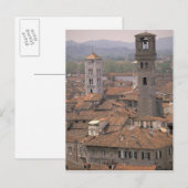 Europa, Italië, Toscane, Lucca, Town panorama Briefkaart (Voorkant / Achterkant)