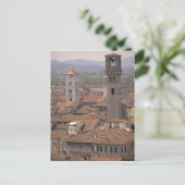 Europa, Italië, Toscane, Lucca, Town panorama Briefkaart (Staand voorkant)