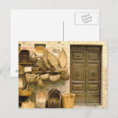 Europa, Italië, Toscane, Montalcino. Basket Briefkaart (Voorkant / Achterkant)