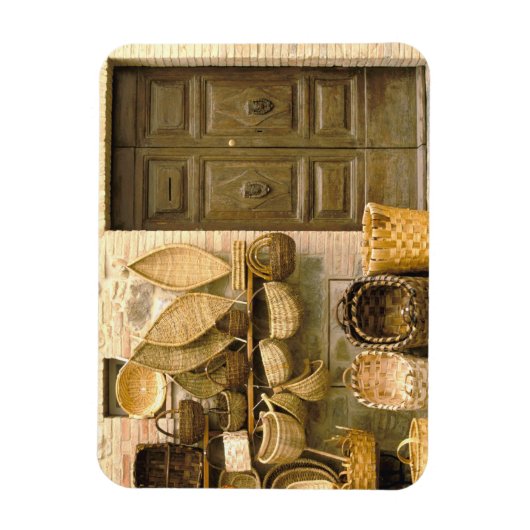 Europa, Italië, Toscane, Montalcino. Basket Magneet (Verticaal)
