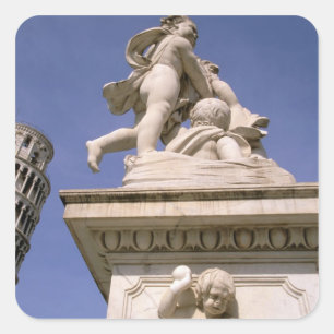 Europa, Italië, Toscane, Pisa. Piazza dei Vierkante Sticker