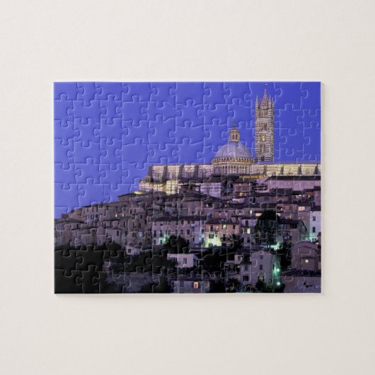Europa, Italië, Toscane, Siena. 13e C. Duomo en Legpuzzel (Horizontaal)