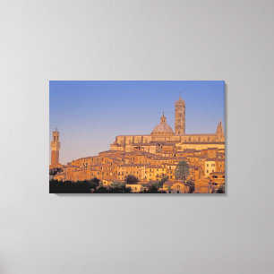 Europa, Italië, Toscane, Siena. 13e eeuw 3 Canvas Afdruk
