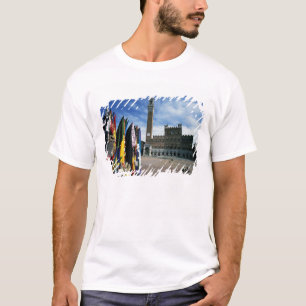 Europa, Italië, Toscane, Siena. Piazza del T-shirt