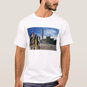 Europa, Italië, Toscane, Siena. Piazza del T-shirt