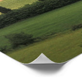 Europa, Italië, Toscane, Val d' Orcia, Toscaans Poster (Hoek)