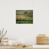 Europa, Italië, Toscane, Val d' Orcia, Toscaans Poster (Keuken)