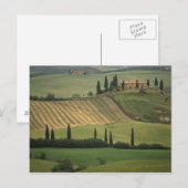 Europa, Italië, Toscane, Val d' Orcia, Toscane Briefkaart (Voorkant / Achterkant)
