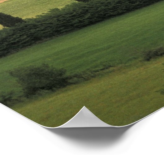 Europa, Italië, Toscane, Val d' Orcia, Toscane Poster (Hoek)